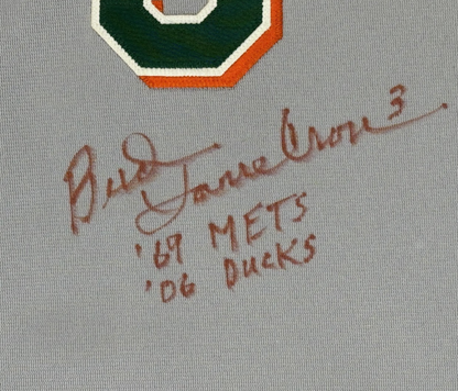 Bud Harrelson Game Used Worn LI Ducks Jersey #3 i69 Mets & 06 Ducks Auto CBM LOA