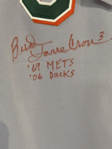 Bud Harrelson Game Used Worn LI Ducks Jersey #3 i69 Mets & 06 Ducks Auto CBM LOA