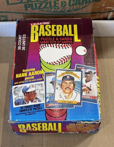 1986 Donruss Leaf Baseball Unopened Wax Box Mint 36 Packs Fred McGriiff Rc Fasc