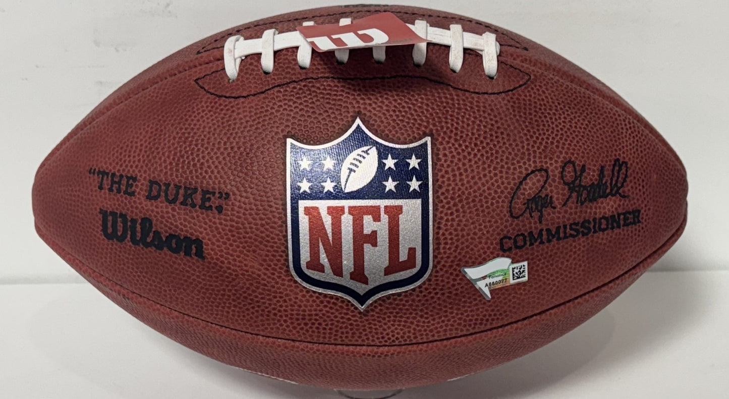 Patrick Mahomes Signed Wilson Pro Duke Football Auto Fanatics KC Chiefs SB MVP