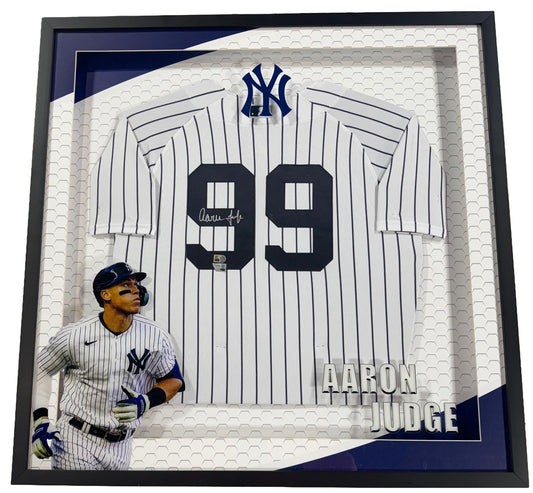 Aaron Judge Signed Nike Jersey Framed LED Shadowbox Auto MLB Fanatics Yankees