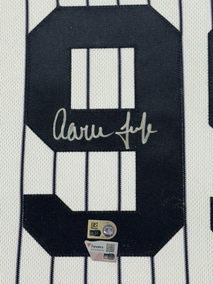 Aaron Judge Signed Nike Jersey Framed LED Shadowbox Auto MLB Fanatics Yankees