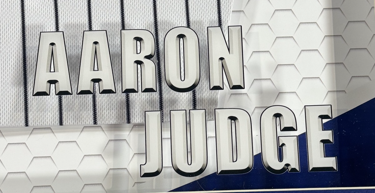 Aaron Judge Signed Nike Jersey Framed LED Shadowbox Auto MLB Fanatics Yankees