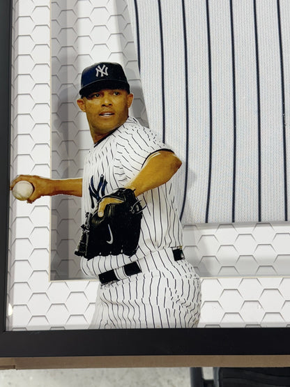 Mariano Rivera Signed Jersey Moon ins Framed LED Shadowbox Auto Steiner Yankees