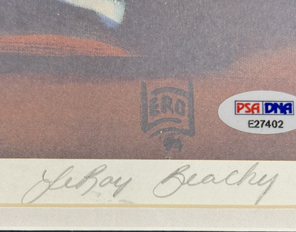 Sandy Koufax Signed Framed 18x24 Beachy Litho LE /500 Auto PSA LA Dodgers HOF