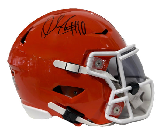 Quinshon Judkins Cleveland Browns Signed Speed Flex Midi Helmet Beckett Coa