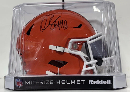 Quinshon Judkins Cleveland Browns Signed Speed Flex Midi Helmet Beckett Coa