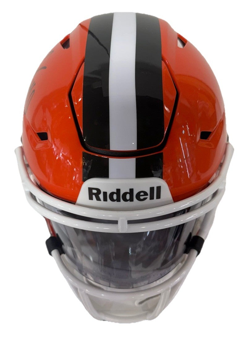 Quinshon Judkins Cleveland Browns Signed Speed Flex Midi Helmet Beckett Coa