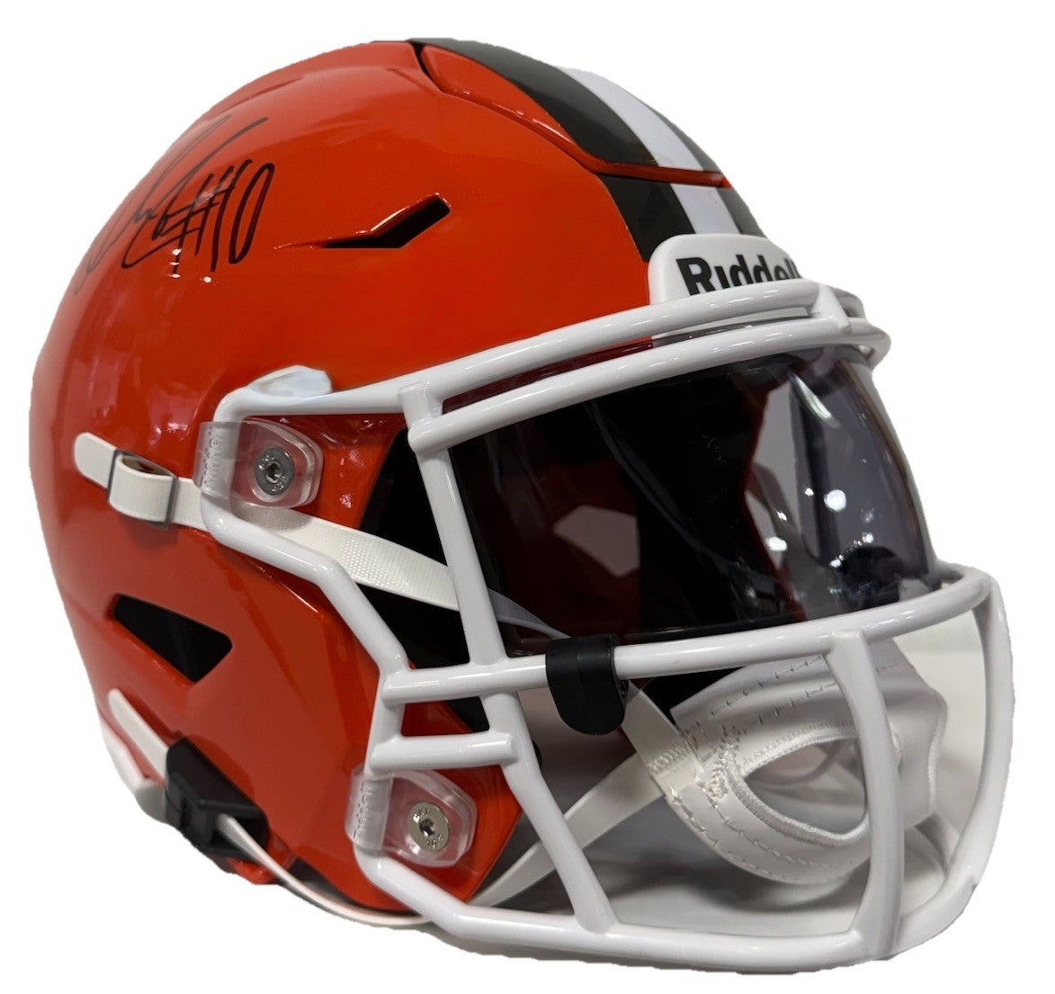 Quinshon Judkins Cleveland Browns Signed Speed Flex Midi Helmet Beckett Coa