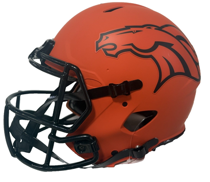 Bo Nix Denver Broncos Signed FS Rave Speed Authentic Helmet Auto Beckett COA