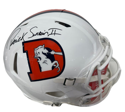 Patrick Surtain II Broncos Signed FS Alt Authentic Speed Helmet Auto BAS COA