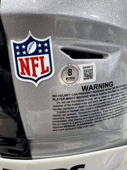 Brock Bowers Signed FS Speed Flex Authentic Helmet LV Raiders Auto BAS COA