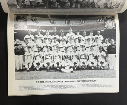 1970 World Series Orioles vs. Reds Official Program Unscored Pete Rose Bench