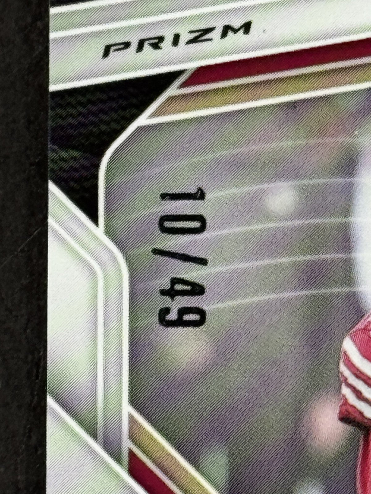 2025 Panini Prizm #255 Brock Purdy Purple Power Prizm /49 San Francisco 49ers