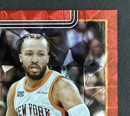2025-26 Topps NBA Flagship Red Foil Ice #14 Jalen Brunson Knicks 1/5 Bookends