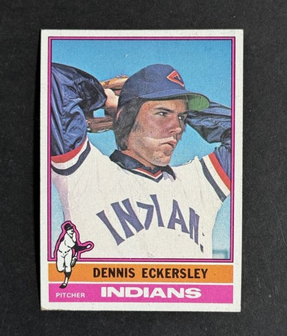 1976 TOPPS #98 DENNIS ECKERSLEY  ROOKIE DEAD CENTERED WOW Near Mint Nm HOF