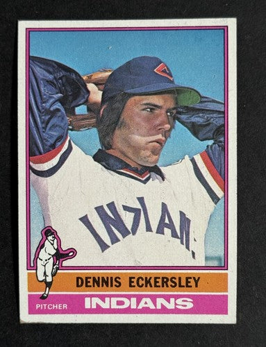 1976 TOPPS #98 DENNIS ECKERSLEY  ROOKIE DEAD CENTERED WOW Near Mint Nm HOF
