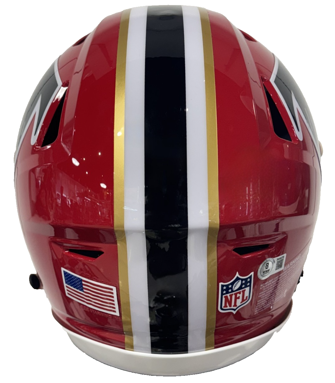 Michael Penix Jr Signed Speed Flex Throwback FS Helmet ATL Falcons Auto BAS COA