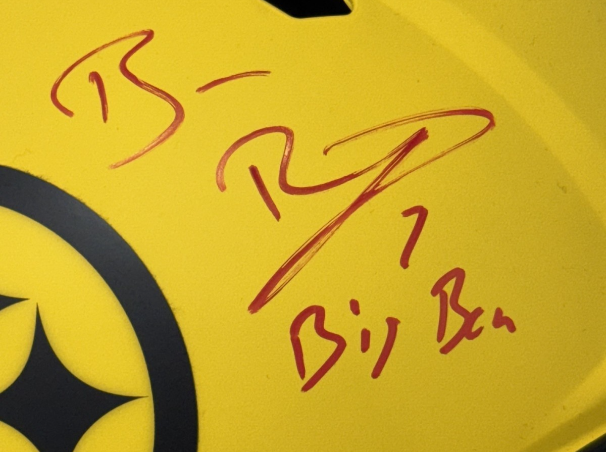 Ben Roethlisberger Signed Rave Speed Auth Helmet Big Ben Auto Steelers Fanatics