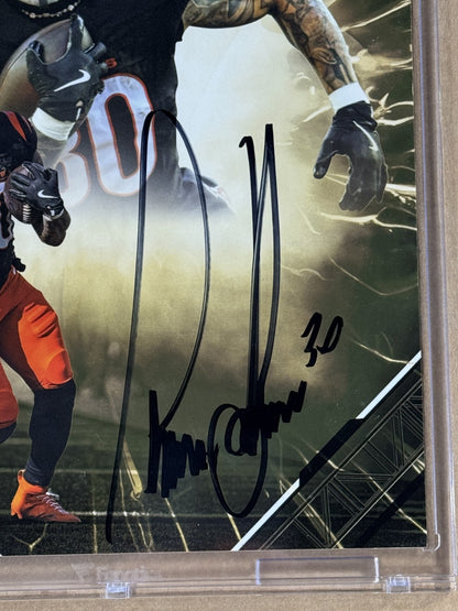 Under Wraps Chase Brown Signed 8x10 Emanate Photo 01/50 Bengals Auto Fanatics