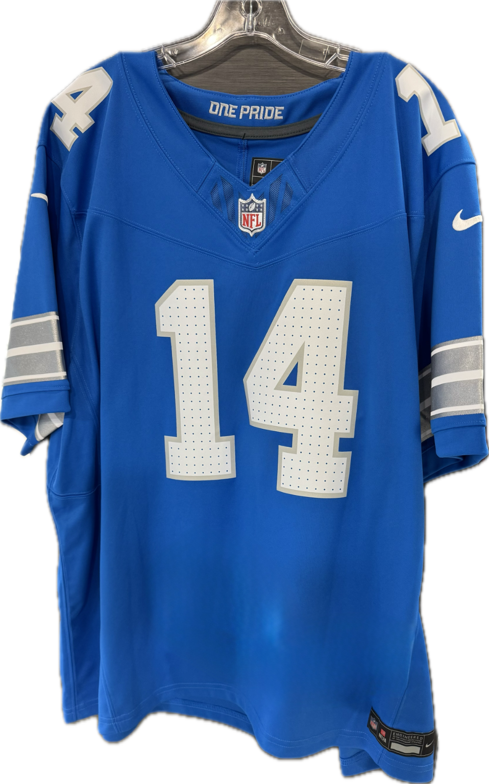 Amon Ra St Brown Signed Nike Blue Vapor Fuse Limited Jersey Lions Auto Fanatics