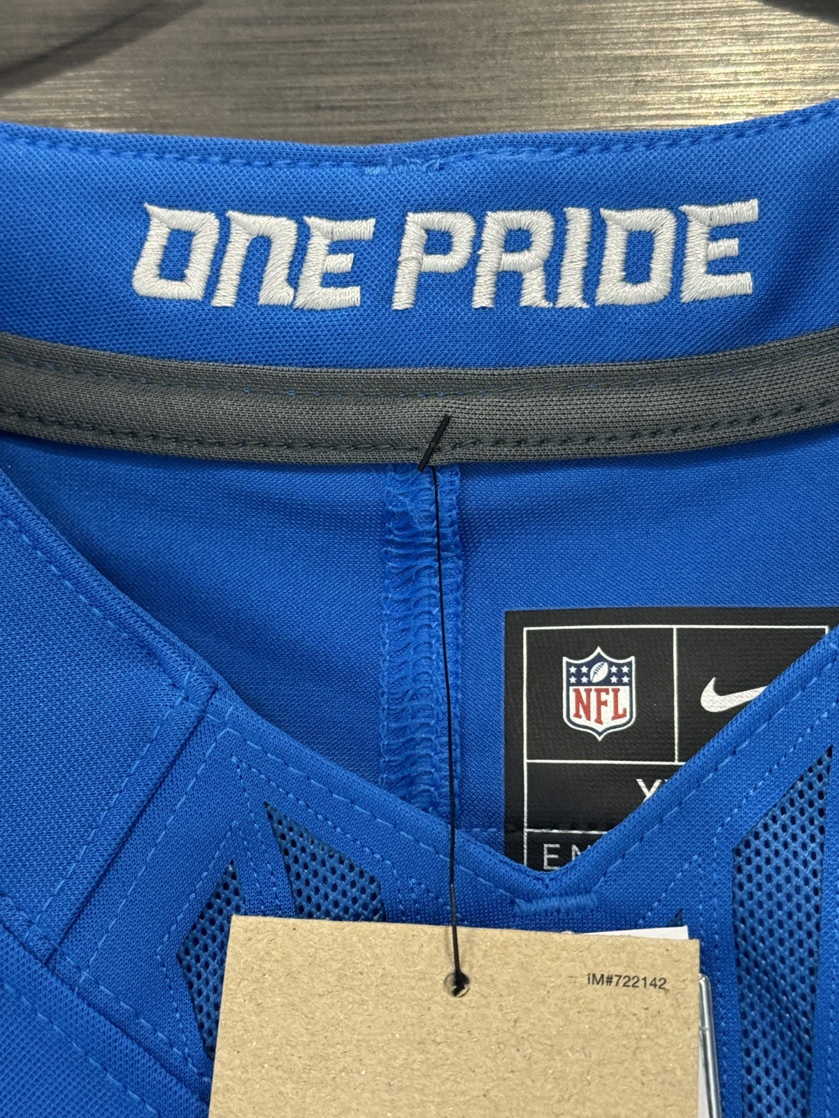 Amon Ra St Brown Signed Nike Blue Vapor Fuse Limited Jersey Lions Auto Fanatics