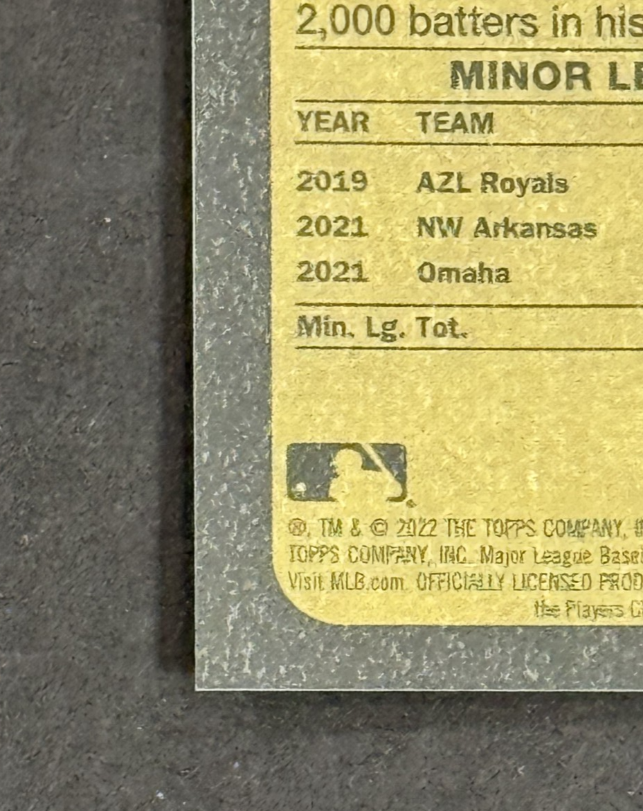 2022 Topps Heritage Bobby Witt Jr Chrome Refractor Rookie /673 KC Royals Mint RC