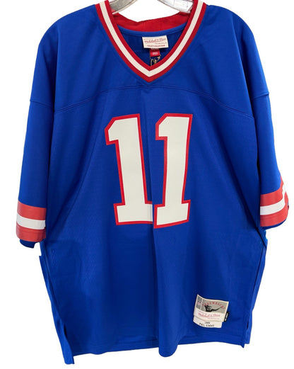 Phil Simms Signed Mitchell & Ness Replica Jersey Dual SB Auto Fanatics Giants