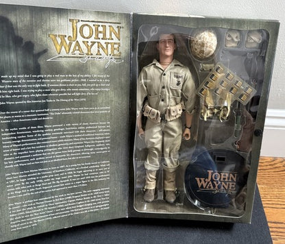 Sideshow Collectible Toys John Wayne 12 “ Figure As WW2 Pacific Marine NIB 2005