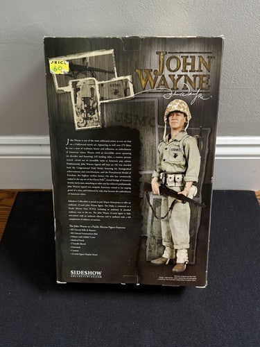 Sideshow Collectible Toys John Wayne 12 “ Figure As WW2 Pacific Marine NIB 2005