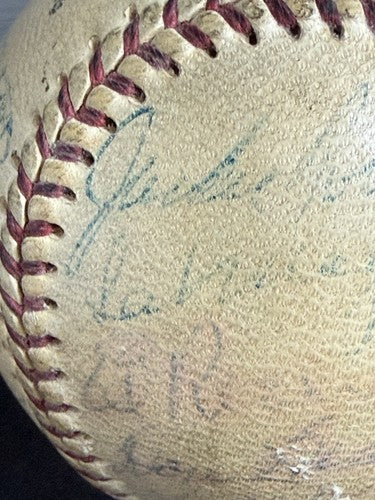 Jackie Robinson Roy Campanella 1956 Brooklyn Dodgers Team Signed Baseball PSA