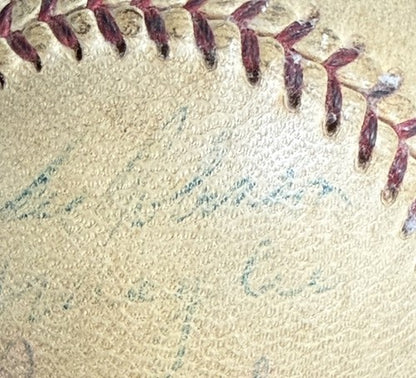 Jackie Robinson Roy Campanella 1956 Brooklyn Dodgers Team Signed Baseball PSA
