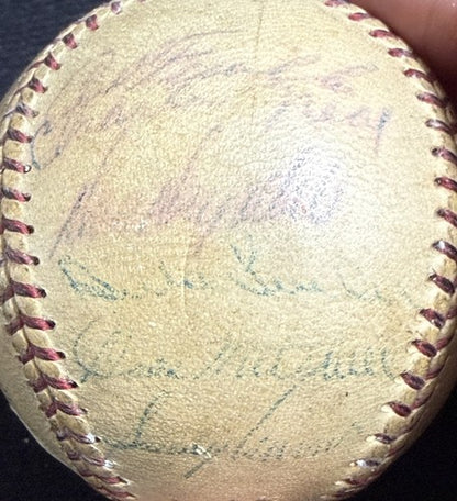 Jackie Robinson Roy Campanella 1956 Brooklyn Dodgers Team Signed Baseball PSA