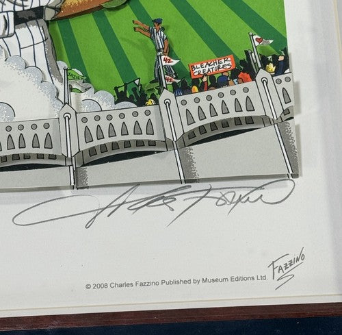 Mariano Rivera Ny Yankees Fazzino Signed 3D Framed Art Yankee Stadium 3/15 TP