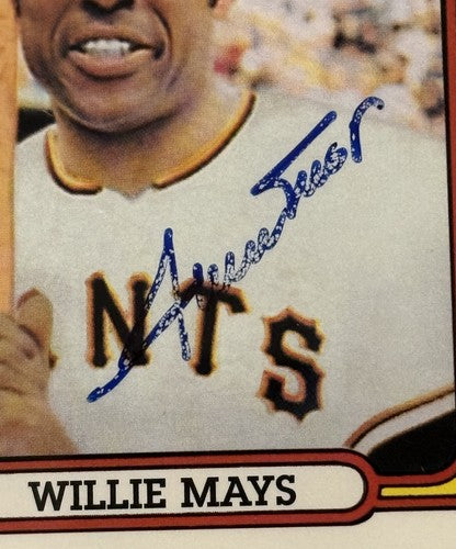 Willie Mays Signed 1996 Topps CERTIFIED Issue On Card Auto 1972 SP Psa Coa Hof