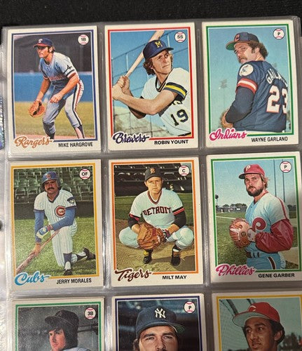 1978 Topps Baseball COMPLETE Set In Binder Nm mint Eddie Murray Paul Molitor Rc