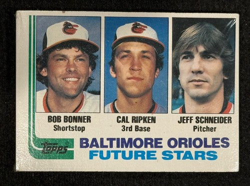 1982 Topps Grocery cello pack Factory Sealed Cal Ripken Jr Rookie #21 Top Brett