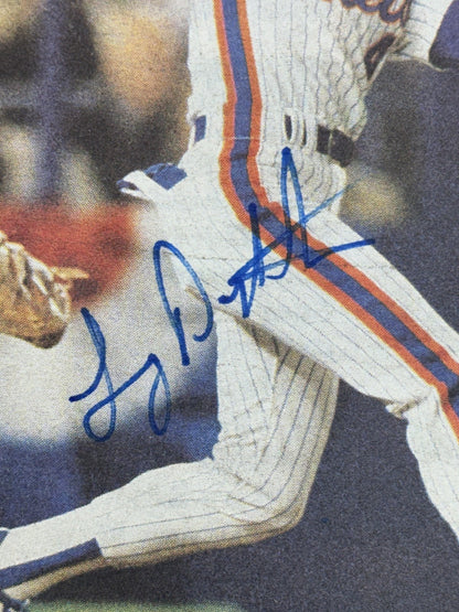 1986 Mets Red Sox Team Signed Sporting News 31 Auto Gary Carter Boggs Rice Coa