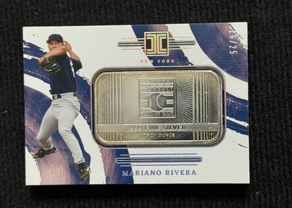 2024 Panini Impeccable Mariano Rivera .999 Silver Bar HOF /25 Mint Magnet Case