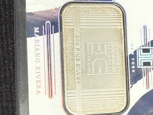 2024 Panini Impeccable Mariano Rivera .999 Silver Bar HOF /25 Mint Magnet Case