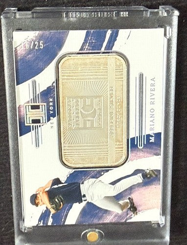 2024 Panini Impeccable Mariano Rivera .999 Silver Bar HOF /25 Mint Magnet Case