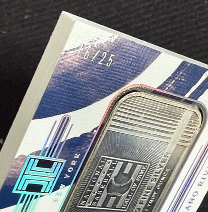 2024 Panini Impeccable Mariano Rivera .999 Silver Bar HOF /25 Mint Magnet Case
