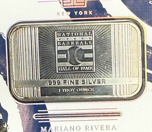 2024 Panini Impeccable Mariano Rivera .999 Silver Bar HOF /25 Mint Magnet Case
