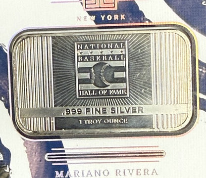 2024 Panini Impeccable Mariano Rivera .999 Silver Bar HOF /25 Mint Magnet Case
