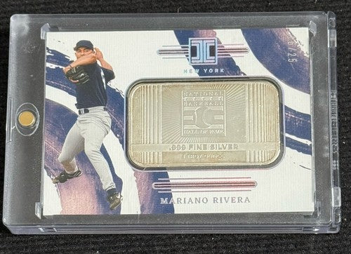2024 Panini Impeccable Mariano Rivera .999 Silver Bar HOF /25 Mint Magnet Case
