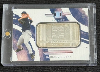 2024 Panini Impeccable Mariano Rivera .999 Silver Bar HOF /25 Mint Magnet Case