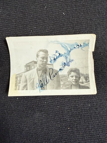 Brooklyn Dodgers DUKE SNIDER Signed Original Type 1 Photo 1949 HOF 3 1/2 X2 1/2