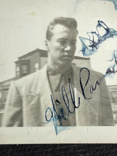 Brooklyn Dodgers DUKE SNIDER Signed Original Type 1 Photo 1949 HOF 3 1/2 X2 1/2