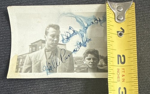 Brooklyn Dodgers DUKE SNIDER Signed Original Type 1 Photo 1949 HOF 3 1/2 X2 1/2
