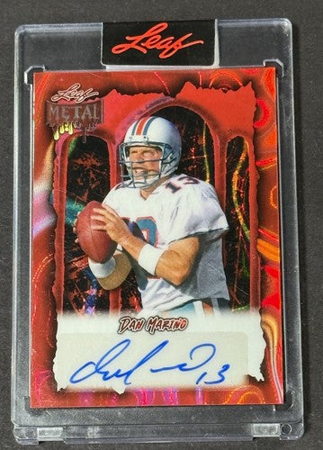 2025 Leaf Metal Halloween Dan Marino Auto Blood Red /13 Dolphins HOF Mint Sealed